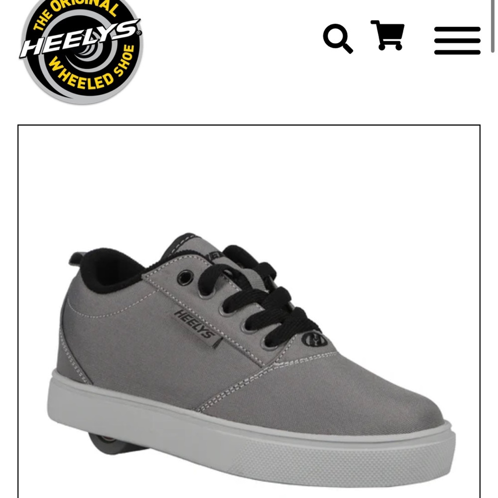 NWT grey Heelys women’s size 8 Pro 20